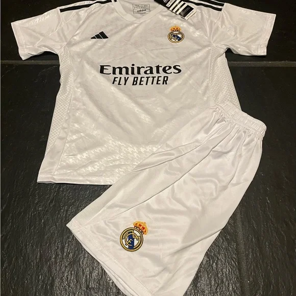 Mbappe Real Madrid Home Kids Kit